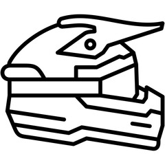 motorcross helmet icon