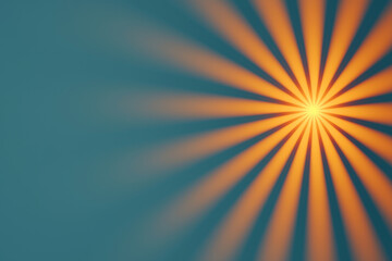 Fototapeta premium Light shines brightly through dust creating warm, inspiring glow