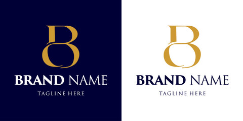 Creative BC Letter Logo Monogram, Illustration, Design Inspiration, Vector, Icon