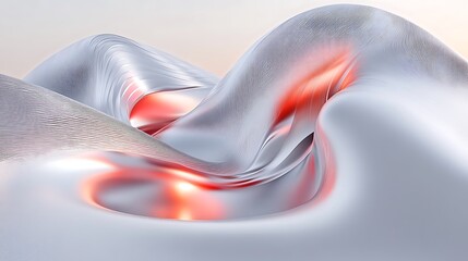 Obraz premium Abstract image showing organic form with fluid lines and textures