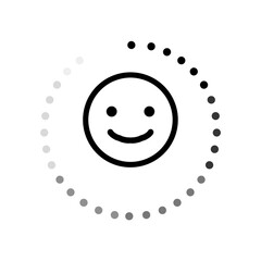 Fototapeta premium Now Loading Smile