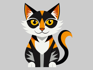 Rainbow Cat Face Vector – Great for Sublimation and Printing