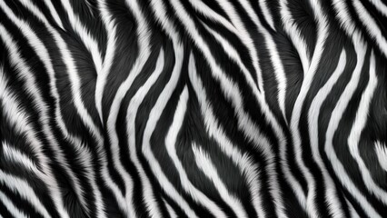 A black background with white and gray stripes resembling a zebra's fur, creating a seamless and geometric design , texture, striped background