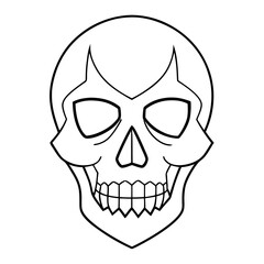 Fototapeta premium Vintage Skull Vector Illustration Perfect for Posters and Apparel