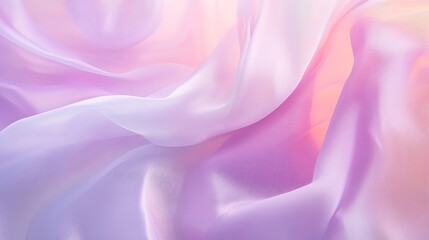 Obraz premium Silky Fabric Folds Display Gentle Colors and Soft Movements Sensitively