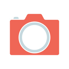 Icon a camera, isolated against a clean background.
