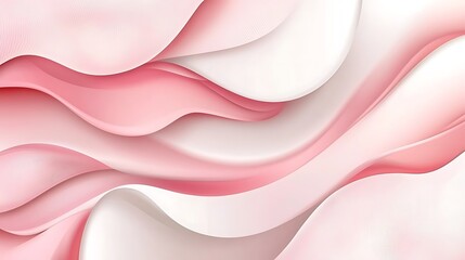 Beautiful abstract background featuring curved pink and white pastel colors