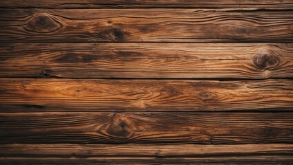 Naklejka premium Rustic wooden texture background with aged planks in warm brown tones suitable for various design applications