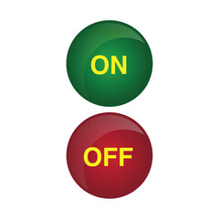 indicator lamp vector design of glossy button