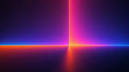 Vibrant Neon Gradient: Abstract Light Art