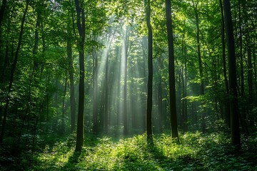 Obraz premium Morning in the forest