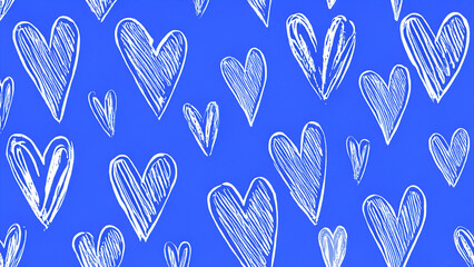 手書き風ハートの背景