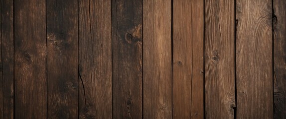 Wooden planks texture background with dark and light brown tones arranged in horizontal alignment