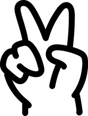 hand outline icon design