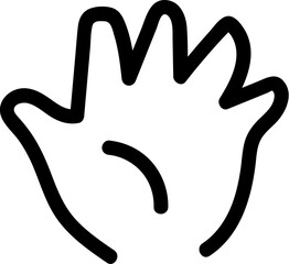 Obraz premium hand outline icon design