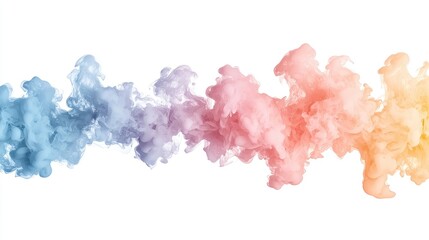 Fototapeta premium Colorful ink swirls abstract background
