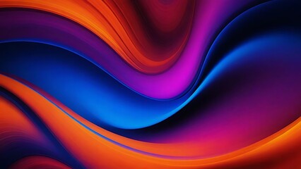 Abstract Colorful Swirls: Vibrant Hues and Dynamic Curves