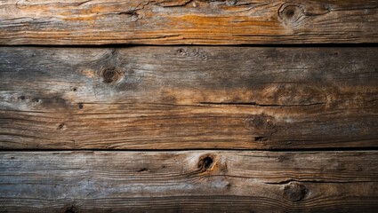 Obraz premium Rustic aged wood texture with natural wear and distinct grain patterns for backgrounds and design projects.