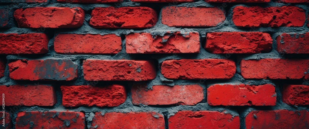 Poster red brick wall texture with varying hues and weathered appearance perfect for backgrounds and archit
