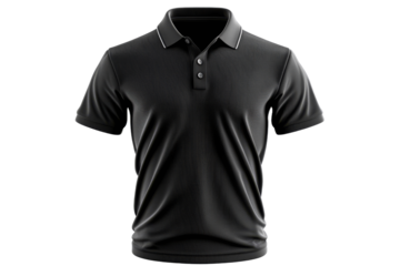 Classic black polo shirt suitable for casual wear