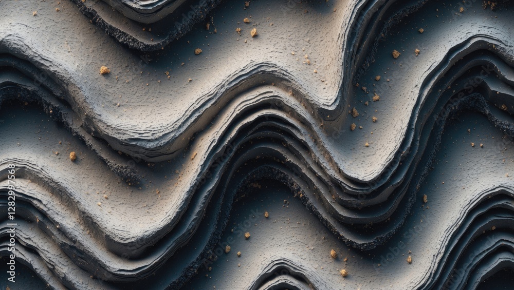 Poster abstract wavy texture with a grunge grainy surface showcasing layered details and subtle color varia