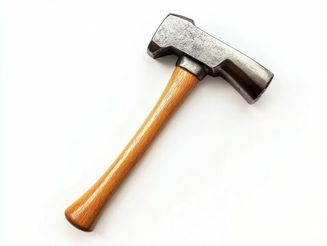 Hammer striking action workshop tool photography minimalist background close-up craftsmanship concept