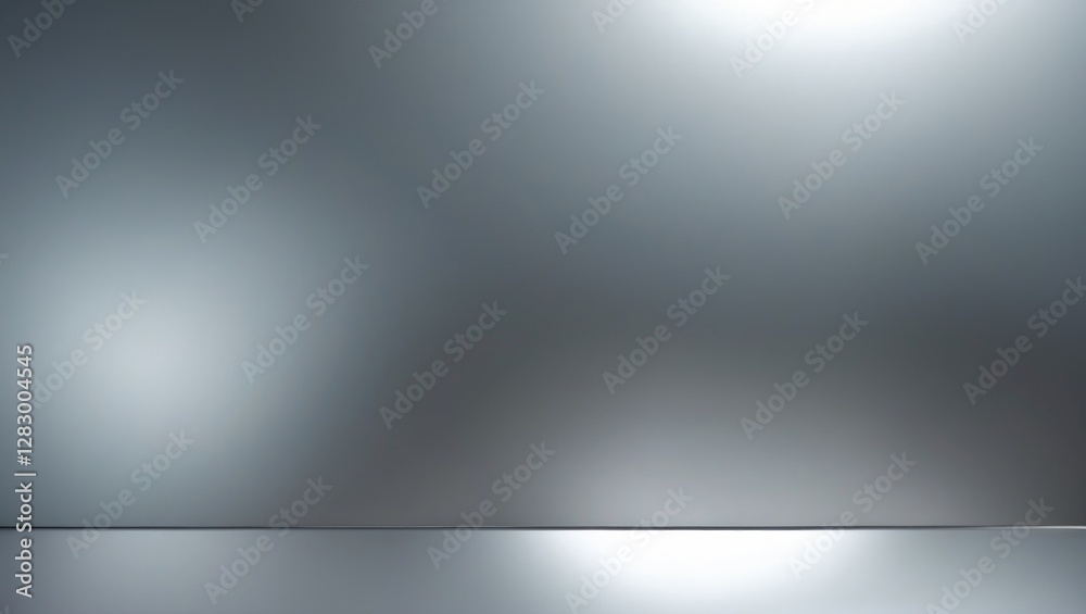 Aufkleber Metallic background with soft lighting effects and a smooth reflective surface suitable for product display or design purposes.