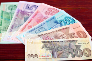 Zimbabwean money new serie of banknotes.