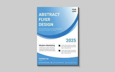 Modern Abstract business flyer design template