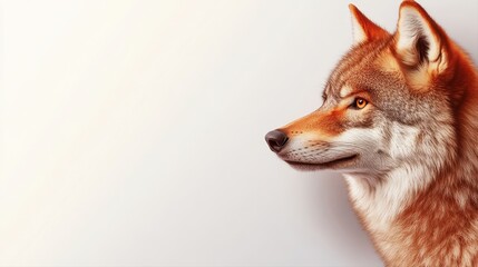 Obraz premium A majestic wolf gazing intently at its surroundings in a natural environment full of wilderness and adventure