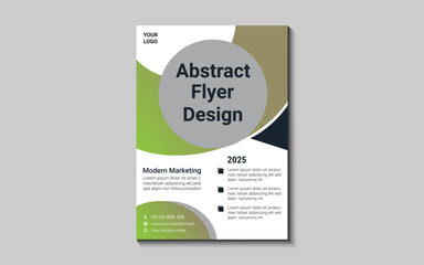 Modern Abstract business flyer design template