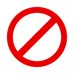 Obraz premium prohibition sign vector