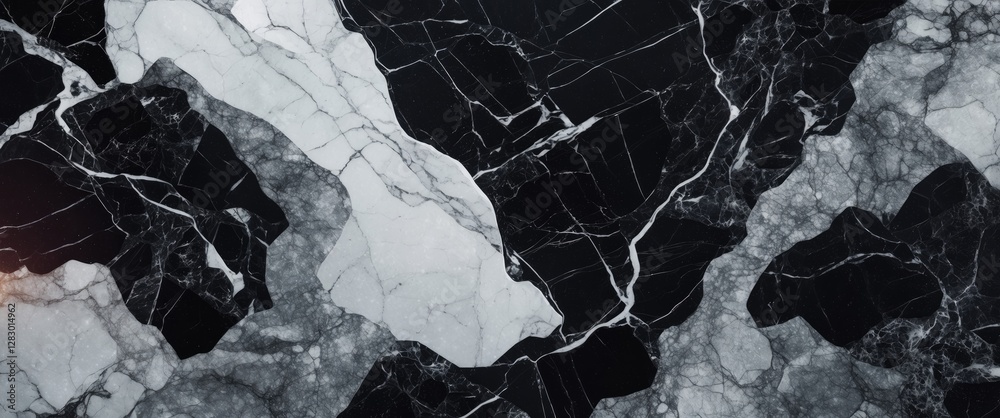 Poster black and white marble texture background with elegant abstract patterns suitable for various design