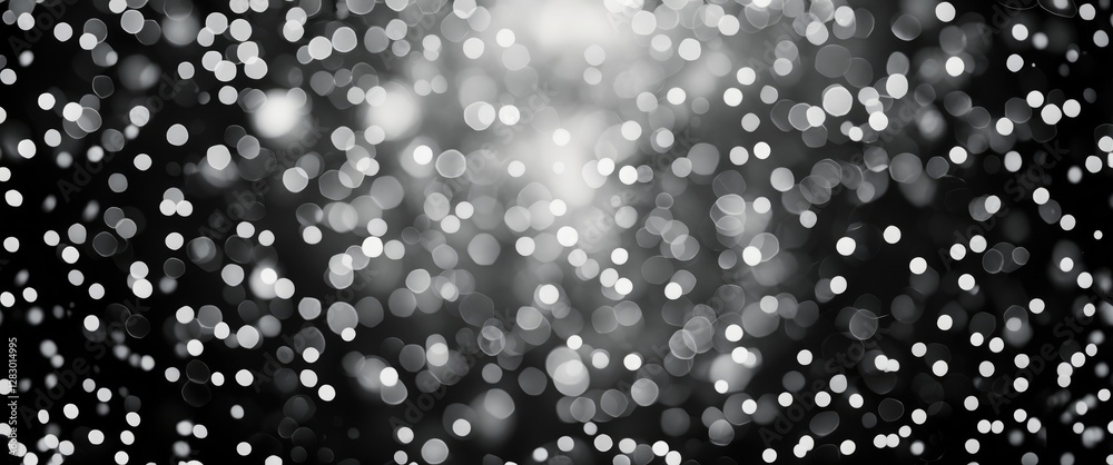 Poster elegant black and white bokeh background with soft light effects ideal for creating a dreamy atmosph