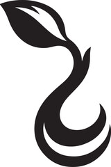 Fototapeta premium black and white contour of snake