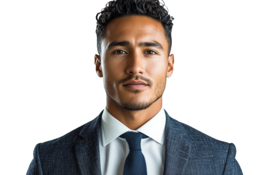 Professional man in suit with confident expression