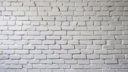 White brick wall texture with uneven surface pattern and visible mortar joints in a minimalist style background