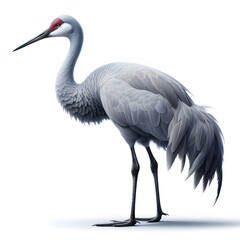 Obraz premium grey crowned crane