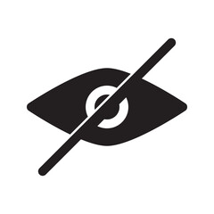 eye slash icon. Thin, Light Regular And Bold style design isolated on white background
