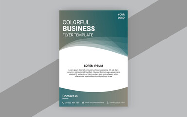 Corporate business flyer design template
