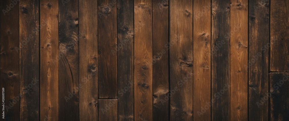 Poster dark weathered wooden planks surface texture creating a rustic background suitable for various desig