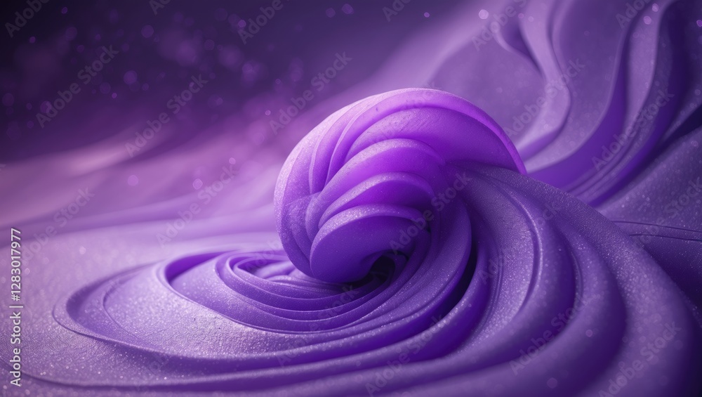 Poster elegant purple wave texture with smooth gradients and shimmering details creating a serene and visua