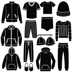 Fototapeta premium vector illustration of clothes