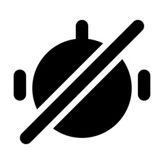 Alarm Off Filled Icon Vector