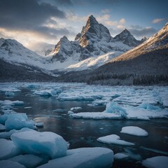 lake in the mountains