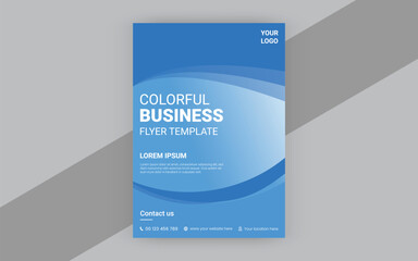 Corporate business flyer design template