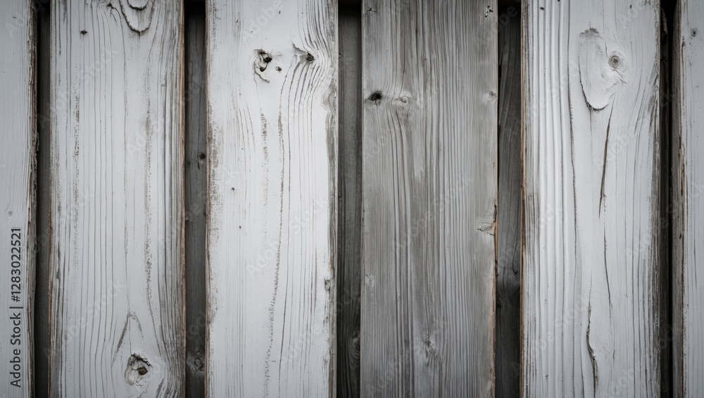 Poster gray weathered wooden planks background with vertical orientation displaying natural textures and pa