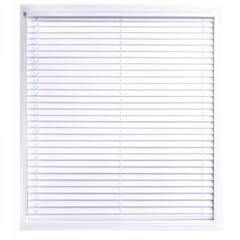 Obraz premium Elegant White Horizontal Blinds with High Gloss Finish and Polished Texture