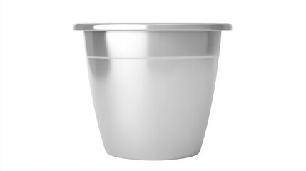 Modern Glossy Metallic Pot with Shine and Smooth Finish in Minimalist Style