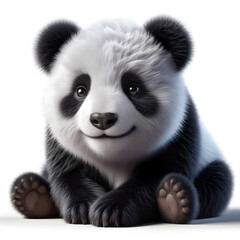 Naklejka premium giant panda 18 months old